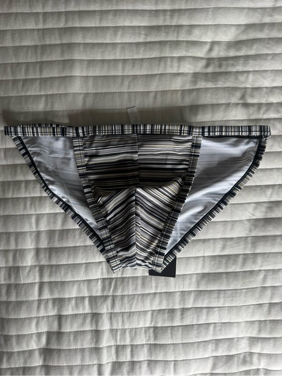 Todd Sanfield Other - TODD SANFIELD Men's Striped Black & White Swim Briefs